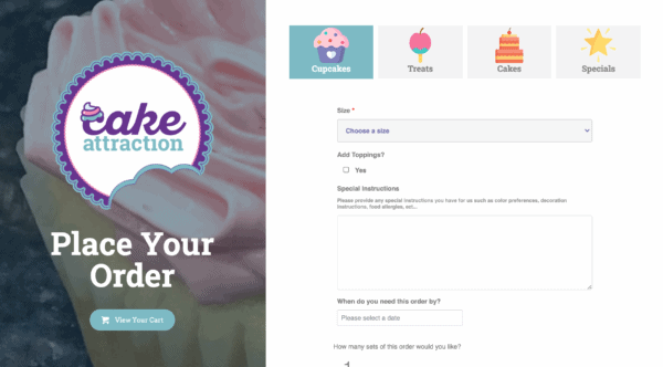 Cake Attraction Ecommerce